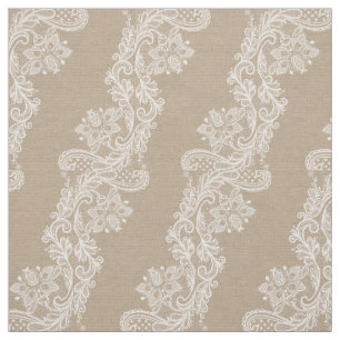 Leinwand-und Spitze-romantisches Shabby Stoff