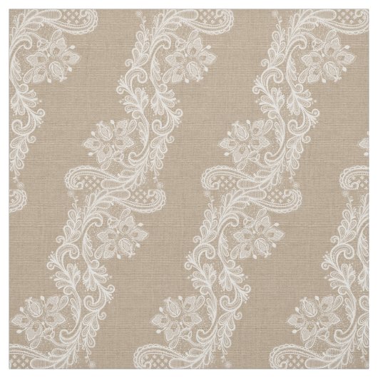 Leinwand-und Spitze-romantisches Shabby Stoff (Muster)