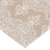 Leinwand-und Spitze-Shabby Chic Boho Kurzer Tischläufer (Ecke)