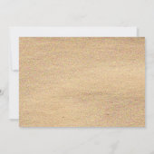 Leinwand-und Strand-Brautparty-Einladung Einladung (Rückseite)