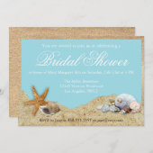 Leinwand-und Strand-Brautparty-Einladung Einladung (Vorne/Hinten)