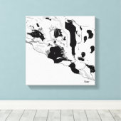 Leinwand verpacken Druck/ Dalmatiner (Insitu (Holzboden))