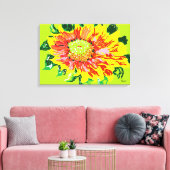 Leinwand verpackt/ Blume (Insitu (Wohnzimmer))