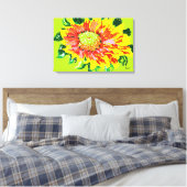 Leinwand verpackt/ Blume (Insitu (Schlafzimmer))