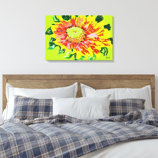 Leinwand verpackt/ Blume (Insitu (Schlafzimmer))