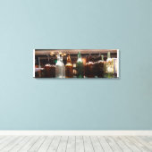 Leinwand Vintag Liquor Flaschen (Insitu (Holzboden))
