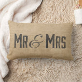 Leinwand-Vintager Herr u. Frau Wedding Date Lendenkissen (Decke)