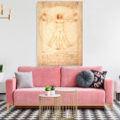 Leinwand Vitruvian Man von Leonardo da Vinci (Insitu (Wohnzimmer))