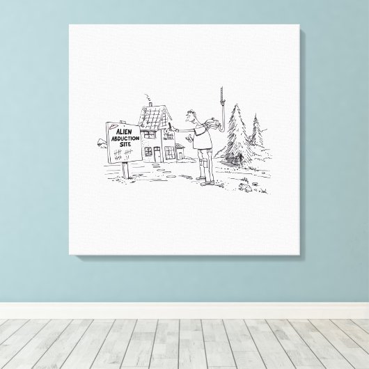 Leinwand von Alien Abduction Site (Insitu (Holzboden))