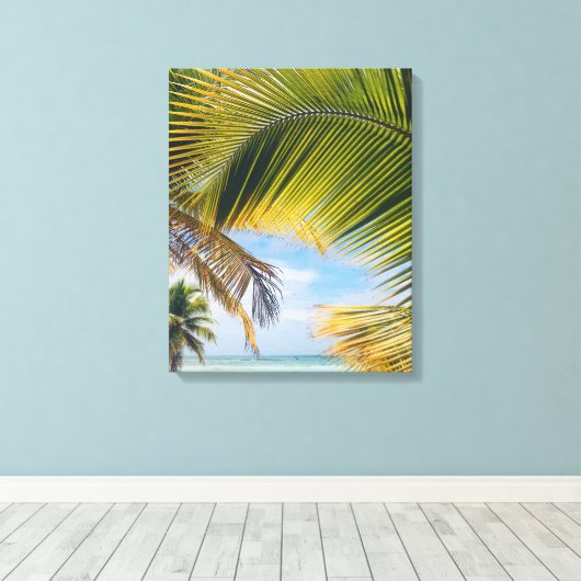 Leinwand von Beach Palms (Insitu (Holzboden))