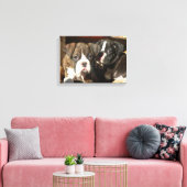 Leinwand von Boxerwelpen (Insitu (Wohnzimmer))