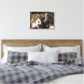 Leinwand von Boxerwelpen (Insitu (Schlafzimmer))