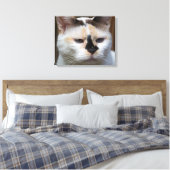 Leinwand von Cream Calico 20"x16" (Insitu (Schlafzimmer))
