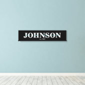 Leinwand von Familiennamen (Insitu (Holzboden))