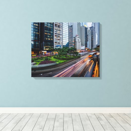 Leinwand von Hong Kong Traffic (Insitu (Holzboden))