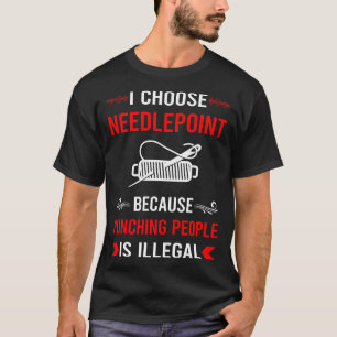 Leinwand von Needlepoint T-Shirt