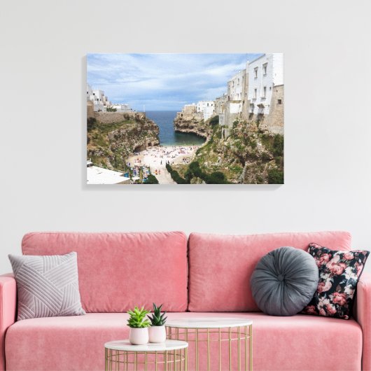 Leinwand von Polignano a Mare am Stadtstrand von P (Insitu (Wohnzimmer))