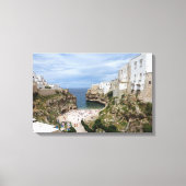Leinwand von Polignano a Mare am Stadtstrand von P (Vorderseite)