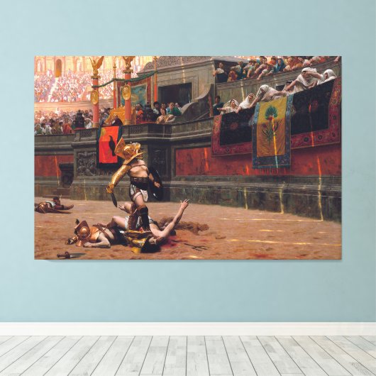 Leinwand von Pollice Verso 53,5" x 35,5" (Insitu (Holzboden))