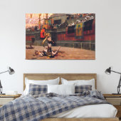 Leinwand von Pollice Verso 53,5" x 35,5" (Insitu (Schlafzimmer))