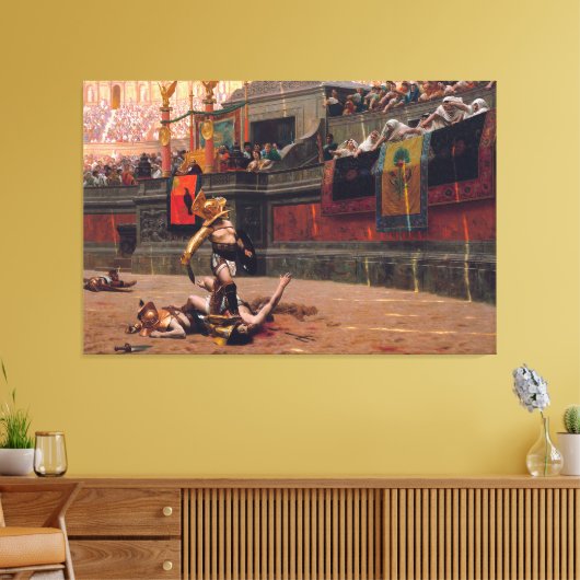 Leinwand von Pollice Verso 53,5" x 35,5" (Insitu (Wohnzimmer))