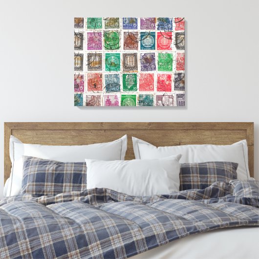 Leinwand von Postage-Briefmarke (Insitu (Schlafzimmer))
