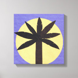 Leinwand von Silhouetted Palmetto