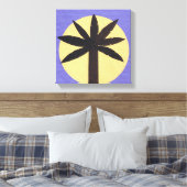 Leinwand von Silhouetted Palmetto (Insitu (Schlafzimmer))
