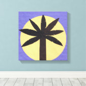 Leinwand von Silhouetted Palmetto (Insitu (Holzboden))