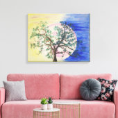 Leinwand von Yin Yang Tree of Life (Insitu (Wohnzimmer))