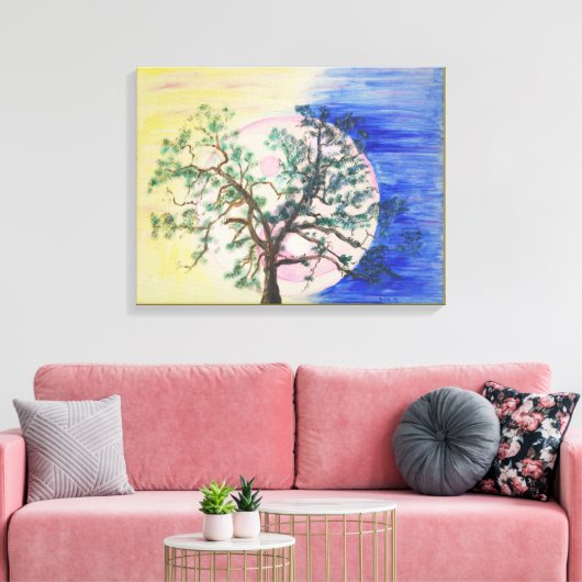 Leinwand von Yin Yang Tree of Life (Insitu (Wohnzimmer))
