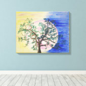 Leinwand von Yin Yang Tree of Life (Insitu (Holzboden))