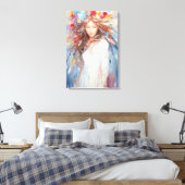 Leinwand Wall Art Abstrakter Pulverschnee (Insitu (Schlafzimmer))