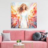 Leinwand Wall Art Bright Abstrakt Angel (Insitu (Wohnzimmer))