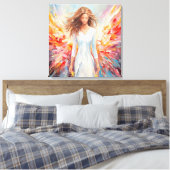Leinwand Wall Art Bright Abstrakt Angel (Insitu (Schlafzimmer))