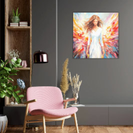 Leinwand Wall Art Bright Abstrakt Angel