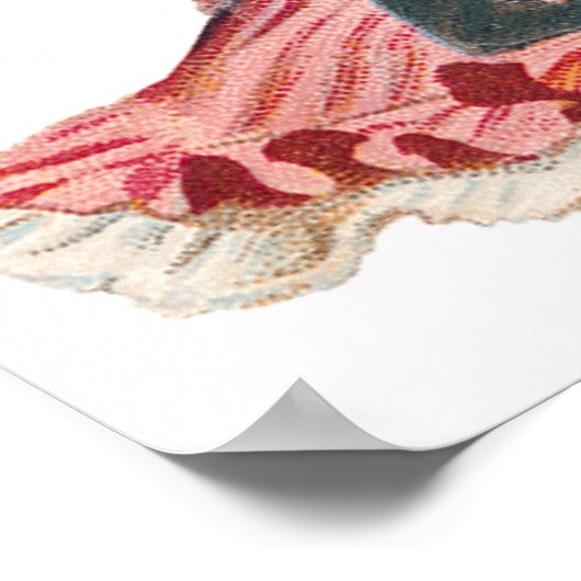 LEINWAND WALL ART - ENGLISCHES TEE ROSE - GIFTS POSTER (Ecke)