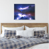 Leinwand Wall Art Lighting Storm (Insitu (Schlafzimmer))