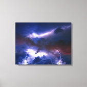 Leinwand Wall Art Lighting Storm (Vorderseite)