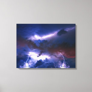 Leinwand Wall Art Lighting Storm
