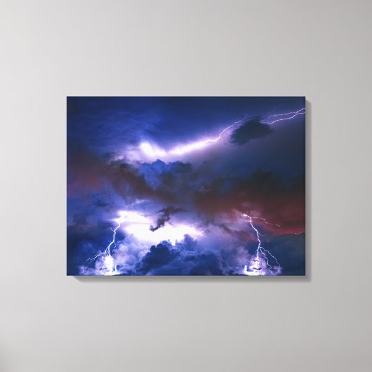 Leinwand Wall Art Lighting Storm (Vorderseite)
