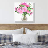Leinwand Wall Art Pink Roses (Insitu (Schlafzimmer))