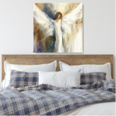 Leinwand Wall Art Print Abstrakt Angel in Neutral (Insitu (Schlafzimmer))