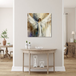 Leinwand Wall Art Print Abstrakt Angel in Neutral
