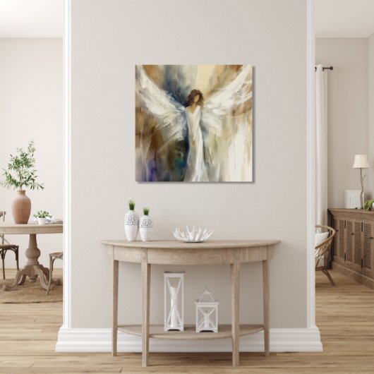 Leinwand Wall Art Print Abstrakt Angel in Neutral