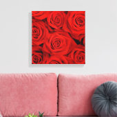 Leinwand Wall Art-Rote Rosen (Insitu (Wohnzimmer))