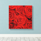 Leinwand Wall Art-Rote Rosen (Insitu (Holzboden))