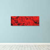 Leinwand Wall Art-Rote Rosen (Insitu (Holzboden))