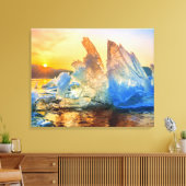 Leinwand Wall Art Sunrise Ice Chunks (Insitu (Wohnzimmer))