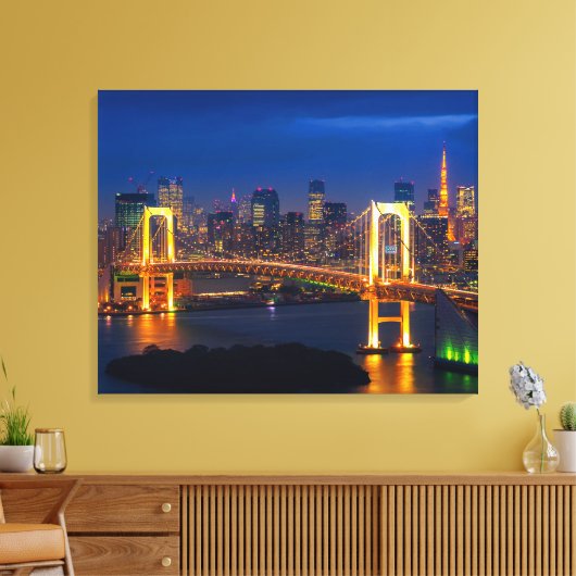 Leinwand Wall Art-Tokyo Skyline (Insitu (Wohnzimmer))